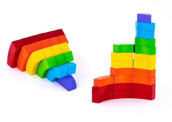 Bajo Rainbow Blocks - Speeltastisch l Ecotastisch