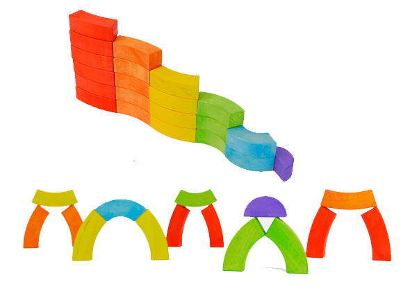 Bajo Rainbow Blocks - Speeltastisch l Ecotastisch