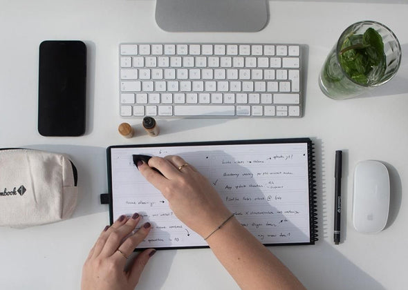 A4 Deskbook Softcover - Zwart