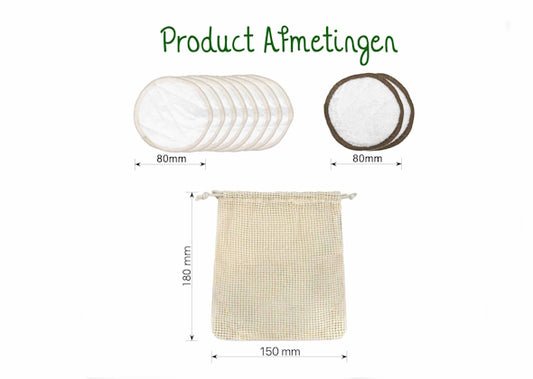 Bamboozy 10x Wasbare Wattenschijfjes (8x Dagelijks 2x Scrub) (kopie)