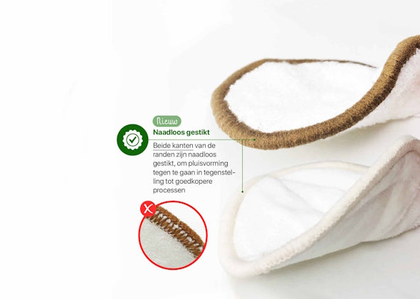 10x Wasbare Wattenschijfjes (8x Dagelijks 2x Scrub) (kopie) - Speeltastisch l Ecotastisch