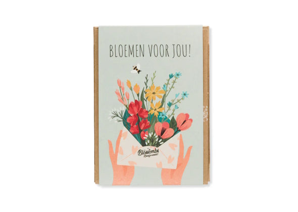 Giftbox Mini (4 Blossombs) - Bloemen voor jou - Speeltastisch l Ecotastisch