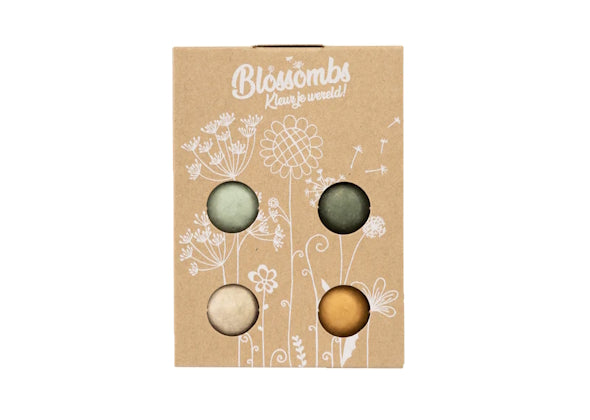 Giftbox Mini (4 Blossombs) - Bloemen voor jou - Speeltastisch l Ecotastisch