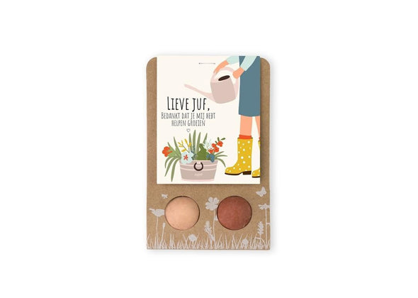 Cadeauverpakking (2 Blossombs) - Lieve Juf - Speeltastisch l Ecotastisch