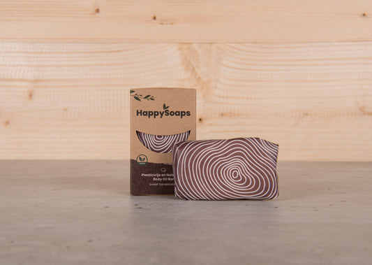 Happy Soaps Body Oil Bar Sweet Sandalwood