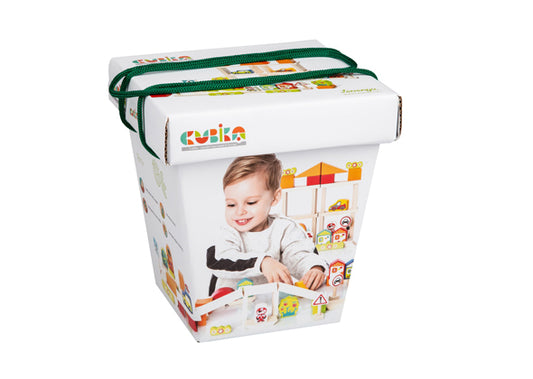 Cubika Blokkenset Verkeer (55st)