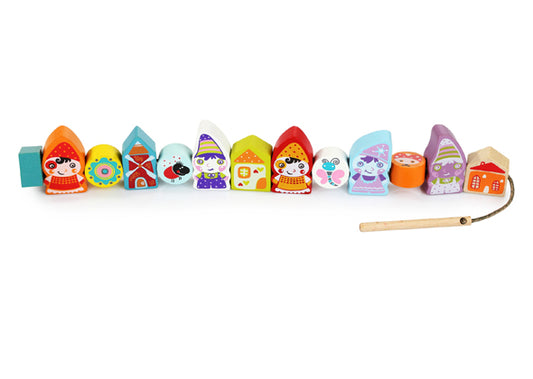 Cubika Rijgspel Dolgelukkige Dwergen