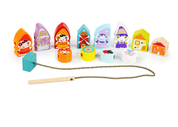 Cubika Rijgspel Dolgelukkige Dwergen