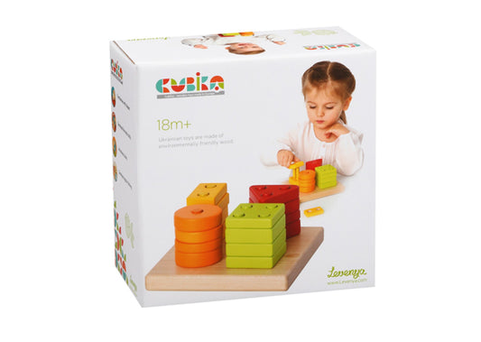 Cubika Sorteerset Vierkant 4 kleuren