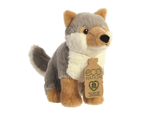 Eco Nation Knuffel - Wolf Groot