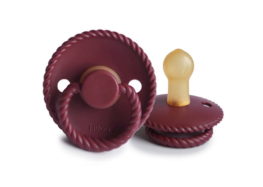 Frigg Speen Rope Natuurrubber Maat 1 - 0-6 Maanden Cherry