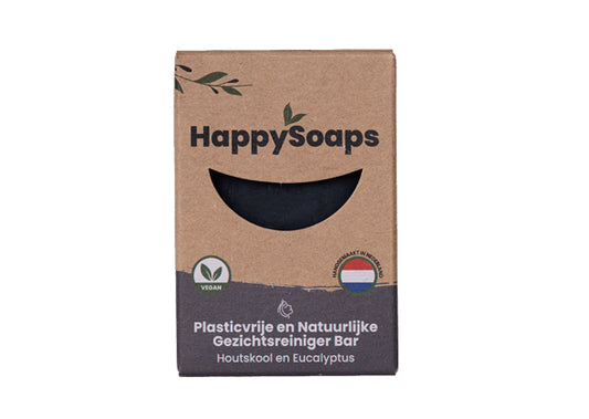 Happy Soaps Gezichtsreiniger Houtskool Eucalyptus