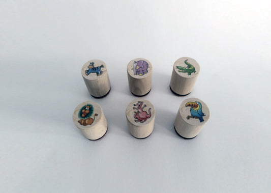 Goki Stempelset Dieren (Set van 6 stuks)