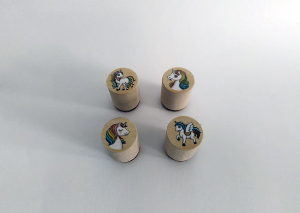 Stempelset Unicorns (set van 4 stuks) - Speeltastisch l Ecotastisch