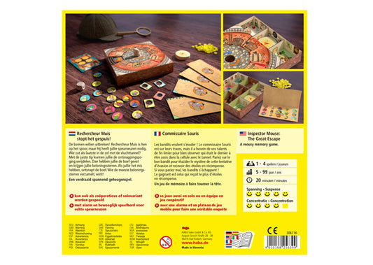Haba Spellen Rechercheur Muis stopt het gespuis