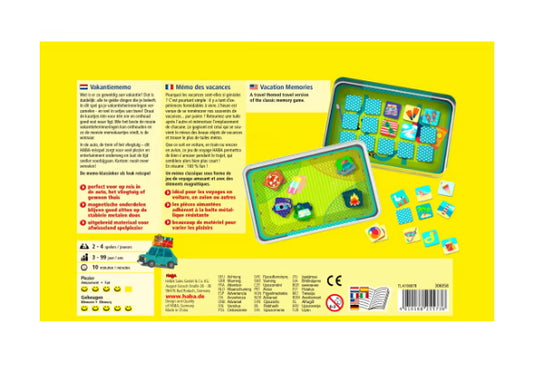 Haba Spellen Reisspellen - Vakantiememo