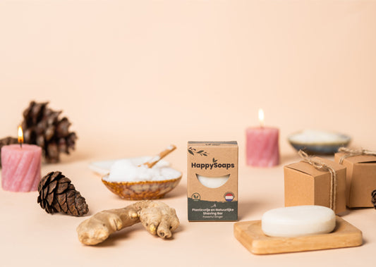 Happy Soaps Shaving Bar Powerfull Ginger