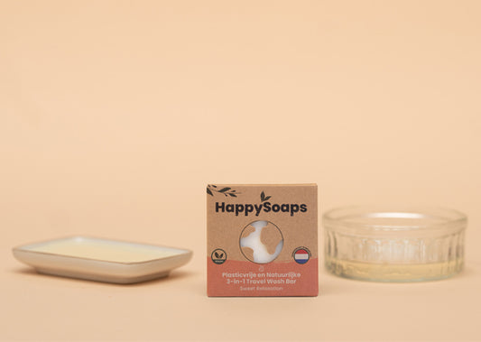 Happy Soaps 3-in-1 Travel Wash Bar - Sweet Relaxation