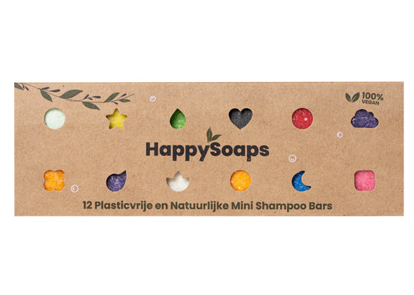 Happy Soaps Mini Shampoo Bars - 12-pack