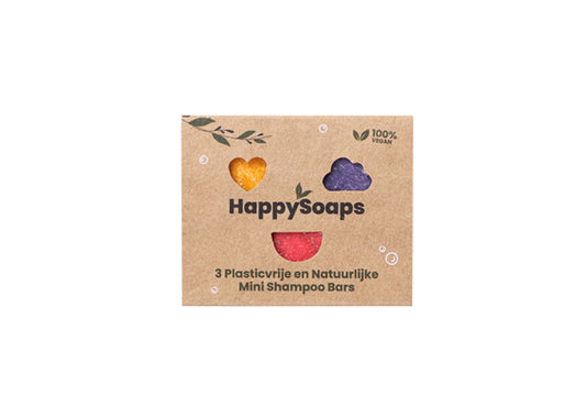 Happy Soaps Mini Shampoo Bars - 3-pack