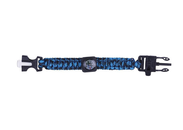 Moses Expeditie Natuur - Survival armband Blauw