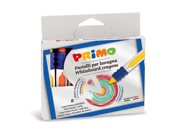 Primo 8 Uitwisbare Waskrijtjes met grip