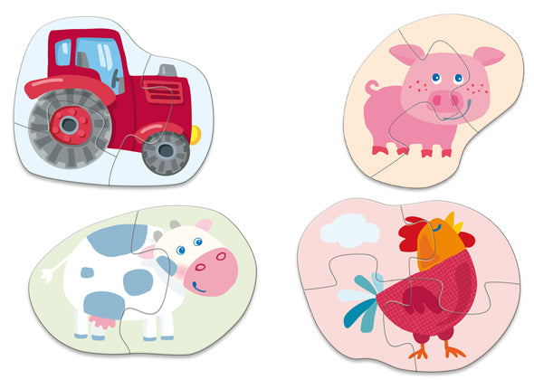 Haba Puzzels 4 eerste puzzels - Boerderij