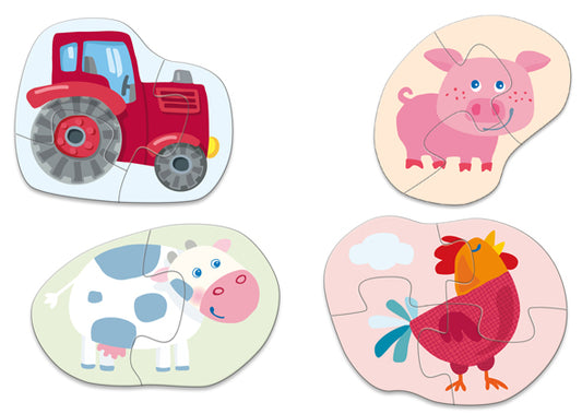 Haba Puzzels 4 eerste puzzels - Boerderij