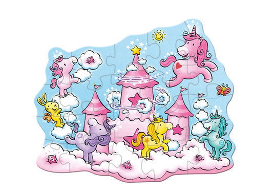 Haba Puzzels Puzzel XL - Eenhoorn Flonkerglans Wolken puzzelpret