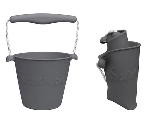 Scrunch Strand Emmer Grijs