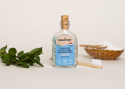 Happy Soaps Tandpasta Tabs met Fluoride - Spearmint