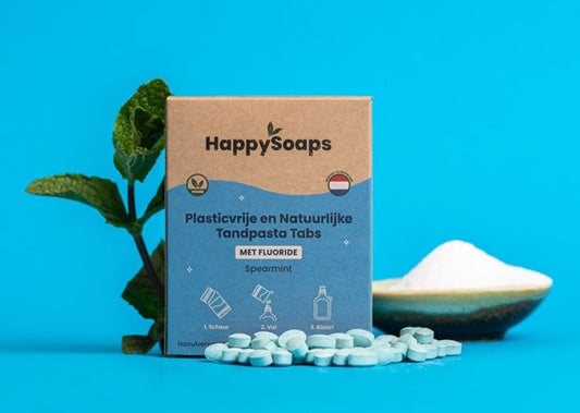 Happy Soaps Tandpasta Tabs navulling met Fluoride - Spearmint