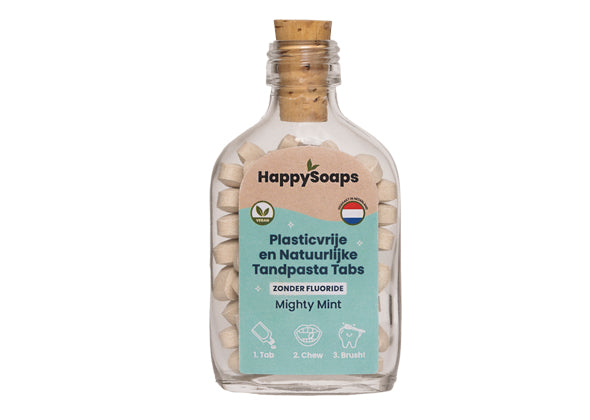 Tandpasta Tabs zonder Fluoride - Mighty Mint - Speeltastisch l Ecotastisch