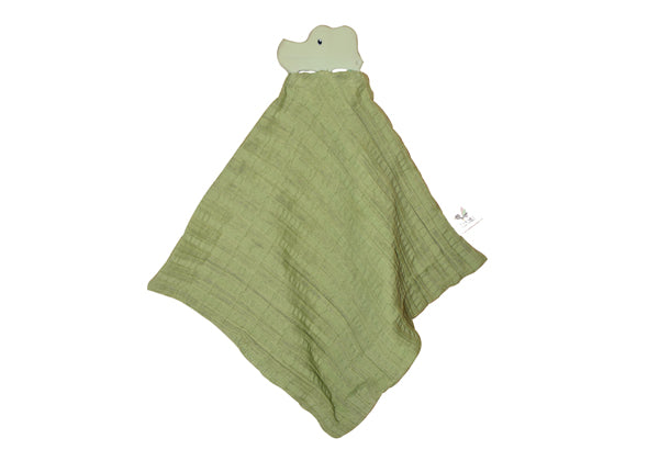 Knuffeldoekje met bijtring Safari