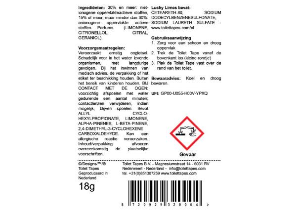 Toilettapes Lushy Limes - Speeltastisch l Ecotastisch