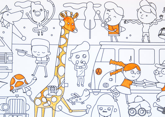 Makii Turbo brede kleurplaat - File