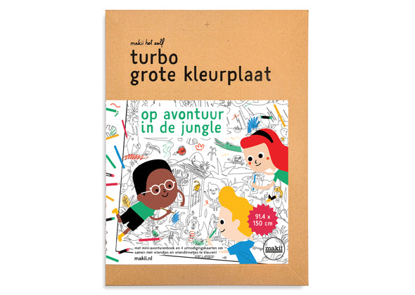Turbo grote kleurplaat - Jungle