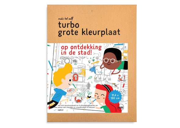 Turbo grote kleurplaat - Stad