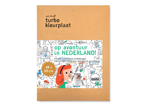 Turbo kleurplaat - Nederland - Speeltastisch l Ecotastisch