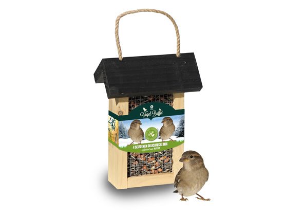 Baza Vogel-buffet Picknick Merels en Mussen