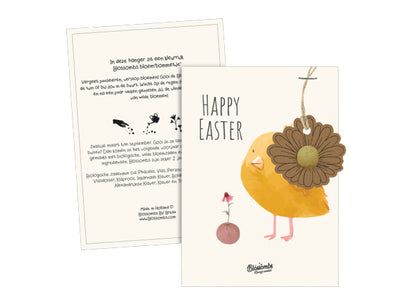 Blossombs Kaart met hanger (1 Blossomb) - Pasen