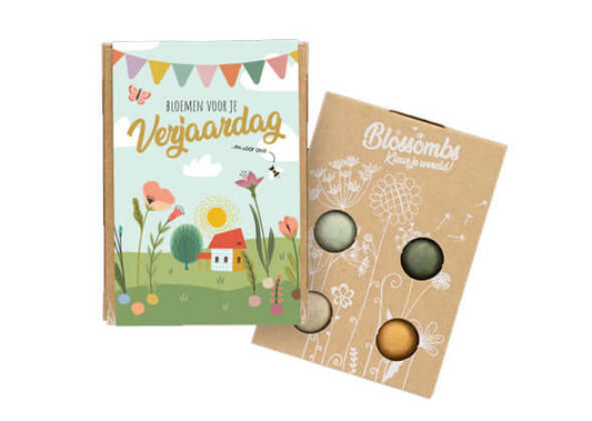 Giftbox Mini (4 Blossombs) - Bloemen voor je Verjaardag
