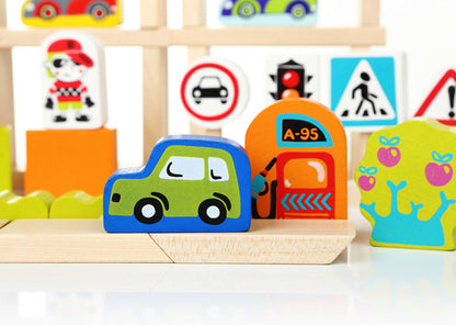 Cubika Blokkenset Verkeer (55st)