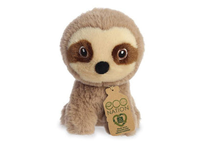 Eco Nation Knuffel - Luiaard Klein