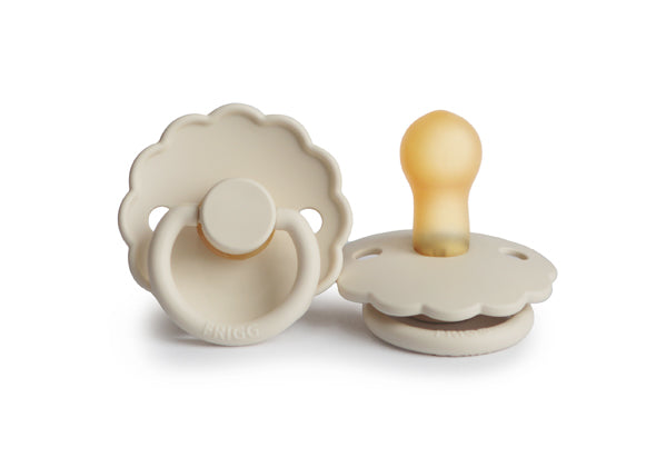 Frigg Speen Daisy natuurrubber Maat 1 - 0-6 Maanden Cream