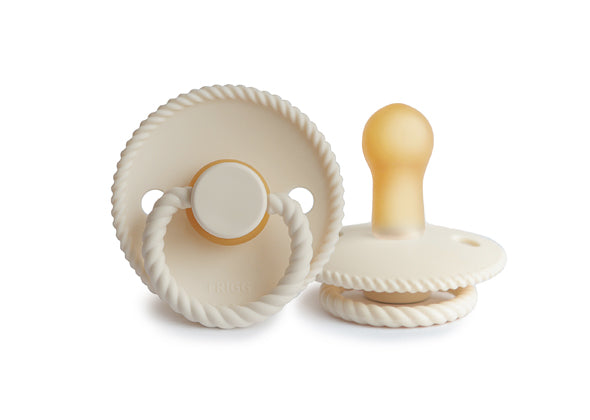 Frigg Speen Rope Natuurrubber Maat 2 - 6-18 Maanden Cream