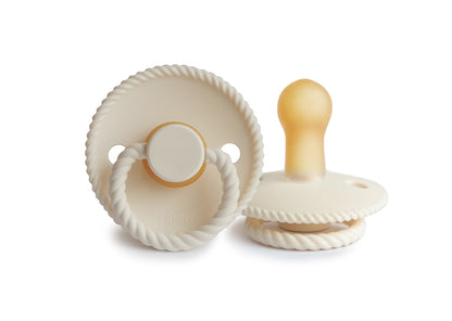 Frigg Speen Rope Natuurrubber Maat 2 - 6-18 Maanden Cream