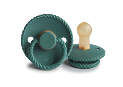 Frigg Speen Rope Natuurrubber Maat 1 - 0-6 Maanden Vintage Green