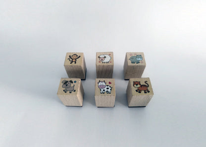 Goki Stempelset Dieren (Set van 6 stuks)