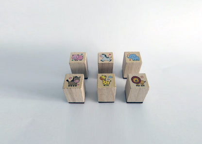 Goki Stempelset Dieren (Set van 6 stuks)